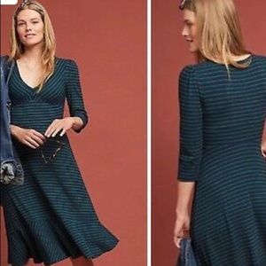 Maeve Flores Striped dress